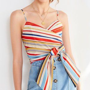 ASTR Camille Tie-Front Top